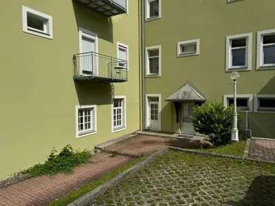 Das Gebäude in dem sich die Ferienwohnung befindet