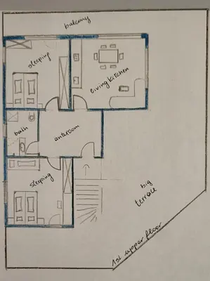 Grundriss der Unterkunft Villa Juwel