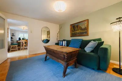 Ein Sitzbereich in der Unterkunft Natur & Ruhe - Ferienhaus Alexandra
