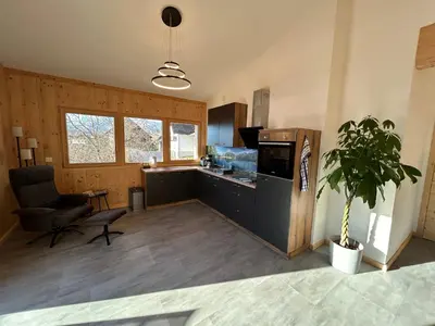 Küche/Küchenzeile in der Unterkunft Panorama-Apartment Ennstalblick