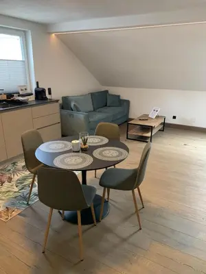 Ein Sitzbereich in der Unterkunft Idyllische Suite in Zentrumsnähe mit Parkplatz Top 2