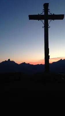 Blick auf den Sonnenuntergang/Sonnenaufgang von der Ferienwohnung aus oder aus der Nähe