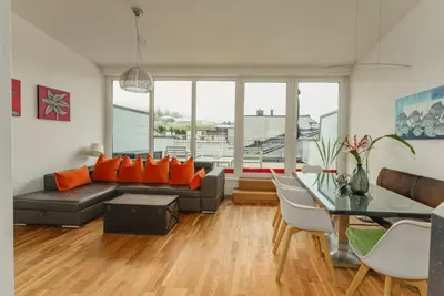 Ein Sitzbereich in der Unterkunft Appartements Tamino by Schladming-Appartements