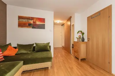Ein Sitzbereich in der Unterkunft Appartements Tamino by Schladming-Appartements