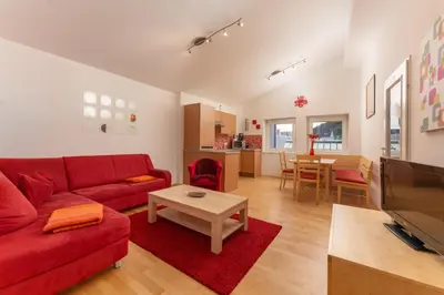 Ein Sitzbereich in der Unterkunft Appartements Maria Stewart by Schladming-Appartements