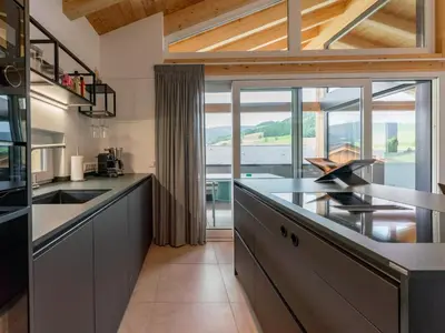 Küche/Küchenzeile in der Unterkunft Grebenzen Lodge 55