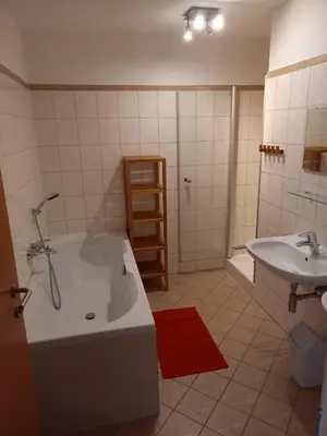 Ein Badezimmer in der Unterkunft Haus Aineckblick, Liftstrasse 250, Top 3