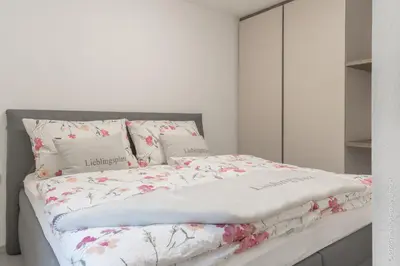 Ein Bett oder Betten in einem Zimmer der Unterkunft Apartment Gamsblick
