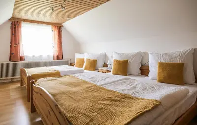 Ein Bett oder Betten in einem Zimmer der Unterkunft Ferienhaus In Mariahof