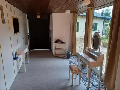 Ein Sitzbereich in der Unterkunft Villa Romy - Ferienwohnung