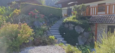 Ein Garten an der Unterkunft Apartmenthaus Kammblick