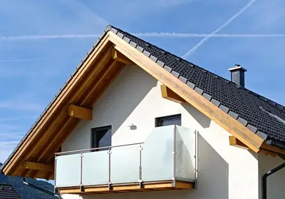 Das Gebäude in dem sich die Ferienwohnung befindet