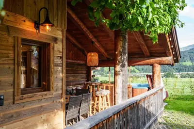 Ein Garten an der Unterkunft Chalet Aignerhof