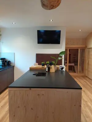 Küche/Küchenzeile in der Unterkunft Chalet Aignerhof