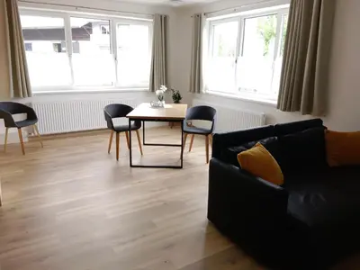 Ein Sitzbereich in der Unterkunft Apartment Attergautraum 2
