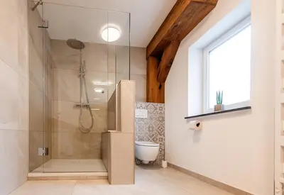 Ein Badezimmer in der Unterkunft Biohof Greflgut