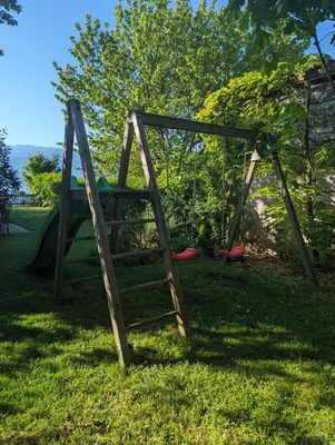 Ein Kinderspielbereich in der Unterkunft Seehaus Miglbauer