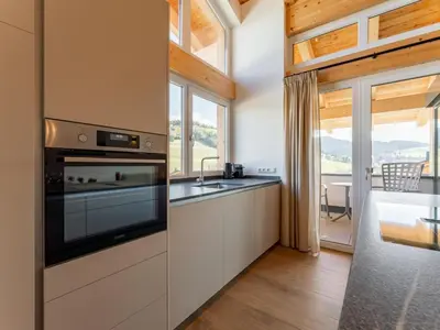 Küche/Küchenzeile in der Unterkunft Grebenzen Lodge 51B