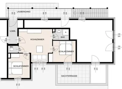Grundriss der Unterkunft Miglurahof