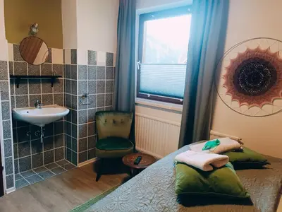 Ein Badezimmer in der Unterkunft Haus Sonnblick