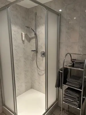Ein Badezimmer in der Unterkunft Gasthof Seestern