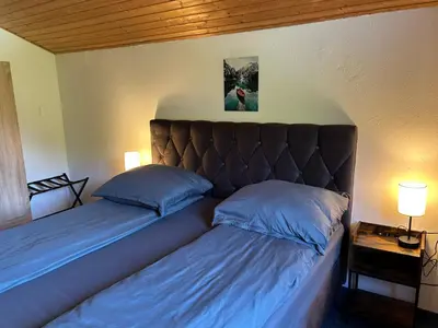 Ein Bett oder Betten in einem Zimmer der Unterkunft Gasthof Seestern