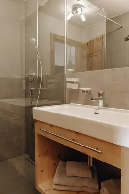 Ein Badezimmer in der Unterkunft Hubertus - Das Landhaus