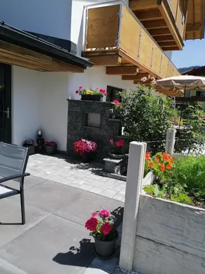 Ein Garten an der Unterkunft d'Hoamatliab