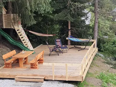 Ein Garten an der Unterkunft Holiday Home LuxuSölk-5 by Interhome