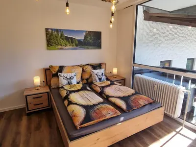 Ein Bett oder Betten in einem Zimmer der Unterkunft Apartment Cow Royal