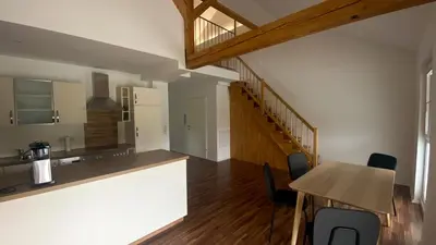 Küche/Küchenzeile in der Unterkunft Ferienwohnung Scheierlweg