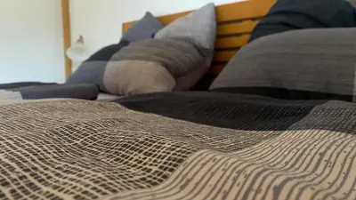 Ein Bett oder Betten in einem Zimmer der Unterkunft Ferienwohnung Scheierlweg