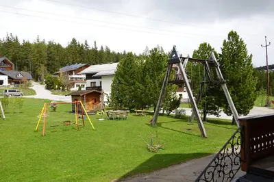 Ein Kinderspielbereich in der Unterkunft Appartement Wagnerhof