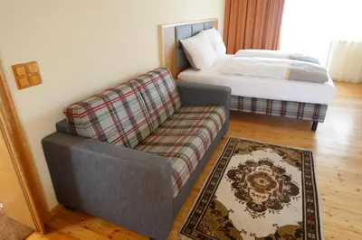 Ein Sitzbereich in der Unterkunft Appartement Wagnerhof
