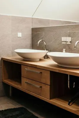Ein Badezimmer in der Unterkunft Ferienwohnung SeeTraum Hallstatt