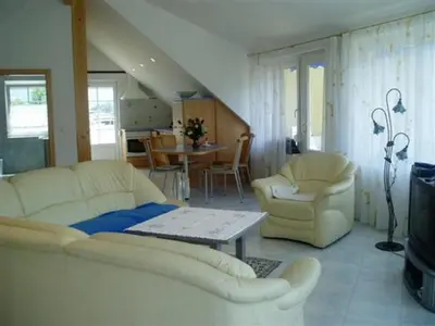 Ein Sitzbereich in der Unterkunft Apartments Blaschegg im Zentrum
