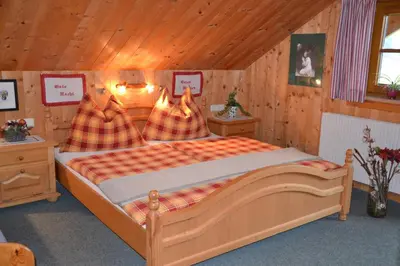 Ein Bett oder Betten in einem Zimmer der Unterkunft Holdhäusl