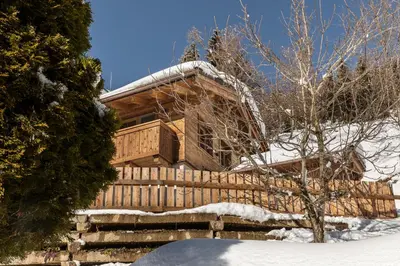 Troadkasten Chalet Unterkoller im Winter