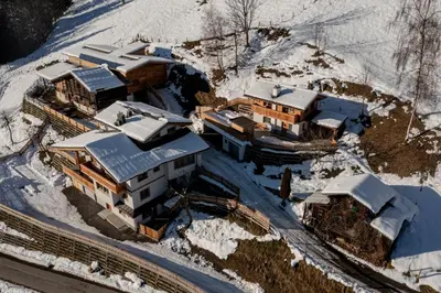 Troadkasten Chalet Unterkoller im Winter