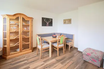 Ein Sitzbereich in der Unterkunft Appartementhaus Hoamart Appartements