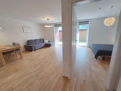 Ein Sitzbereich in der Unterkunft Apartment in Öblarn 42010