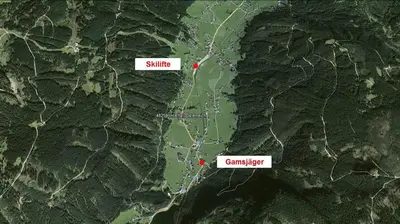 Naturlandschaft in der Nähe des Chalets