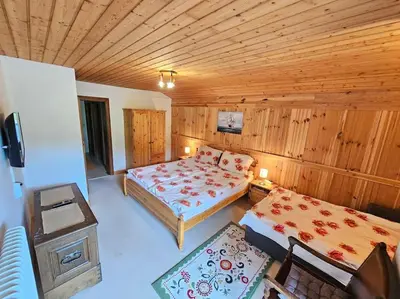 Ein Bett oder Betten in einem Zimmer der Unterkunft Apartment Berg und Bach - Lakes 5min, Salzburg 20min