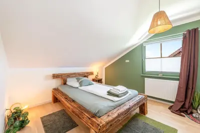 Ein Bett oder Betten in einem Zimmer der Unterkunft Appartement Kammblick