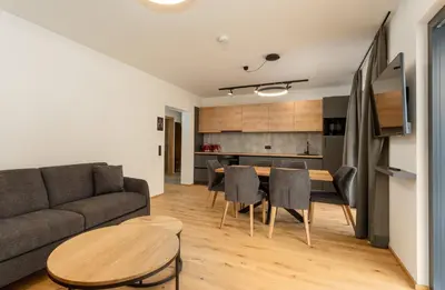 Küche/Küchenzeile in der Unterkunft Pure Alpine Suites