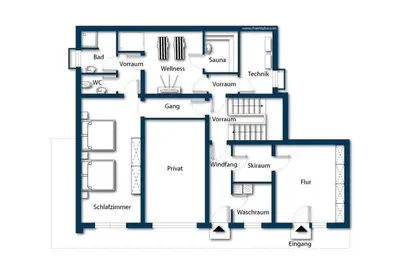Grundriss der Unterkunft Panorama Chalet Taurachtal