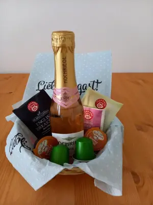 Getränke in der Unterkunft Apartment Auszeit Strobl