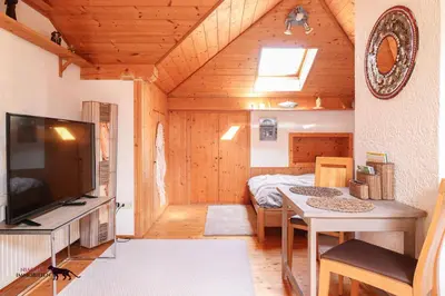 TV/Unterhaltungsangebot in der Unterkunft Das Mondsee-Apartment
