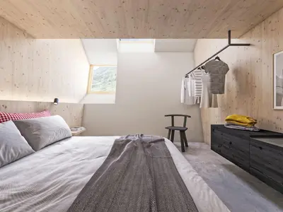 Ein Bett oder Betten in einem Zimmer der Unterkunft Apartment Hideaway Planneralm by Jufa Hotels-3 by Interhome