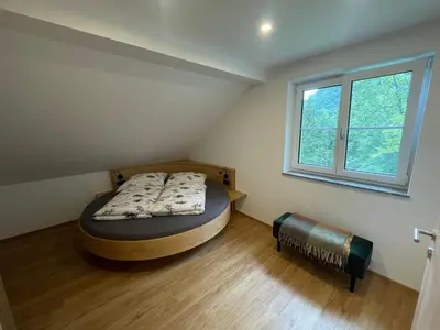 Ein Bett oder Betten in einem Zimmer der Unterkunft Ferienwohnungen Steindl